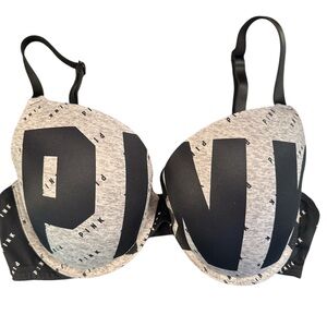 Victoria Secret Black and Gray PINK Bra